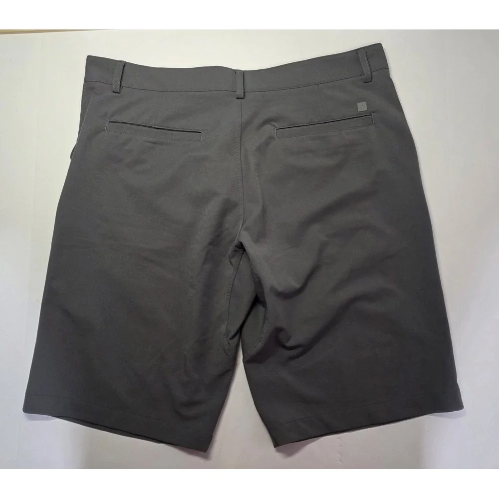 Willy Mens Size 34 California Tech Performance Golf Flex‎ Gray Chino Shorts